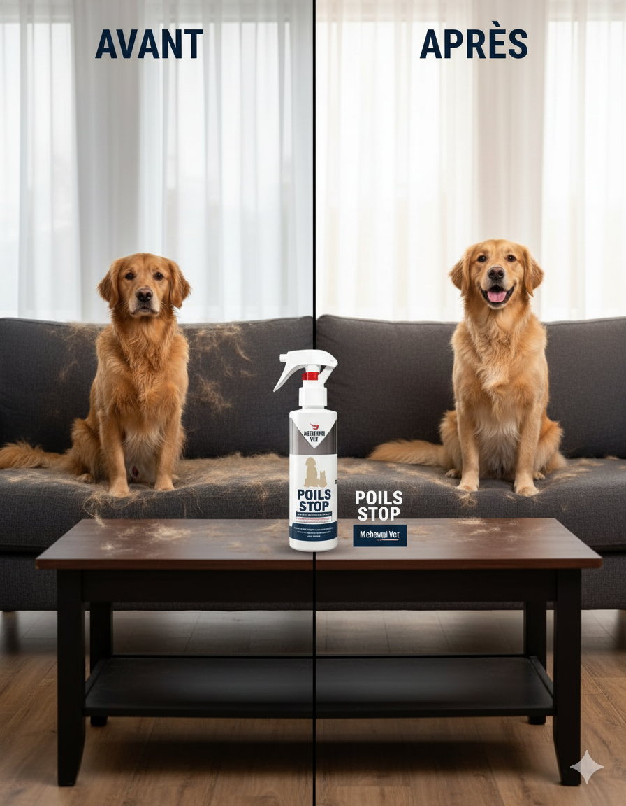 PoilsStop - Spray Anti-Chute et Brillance