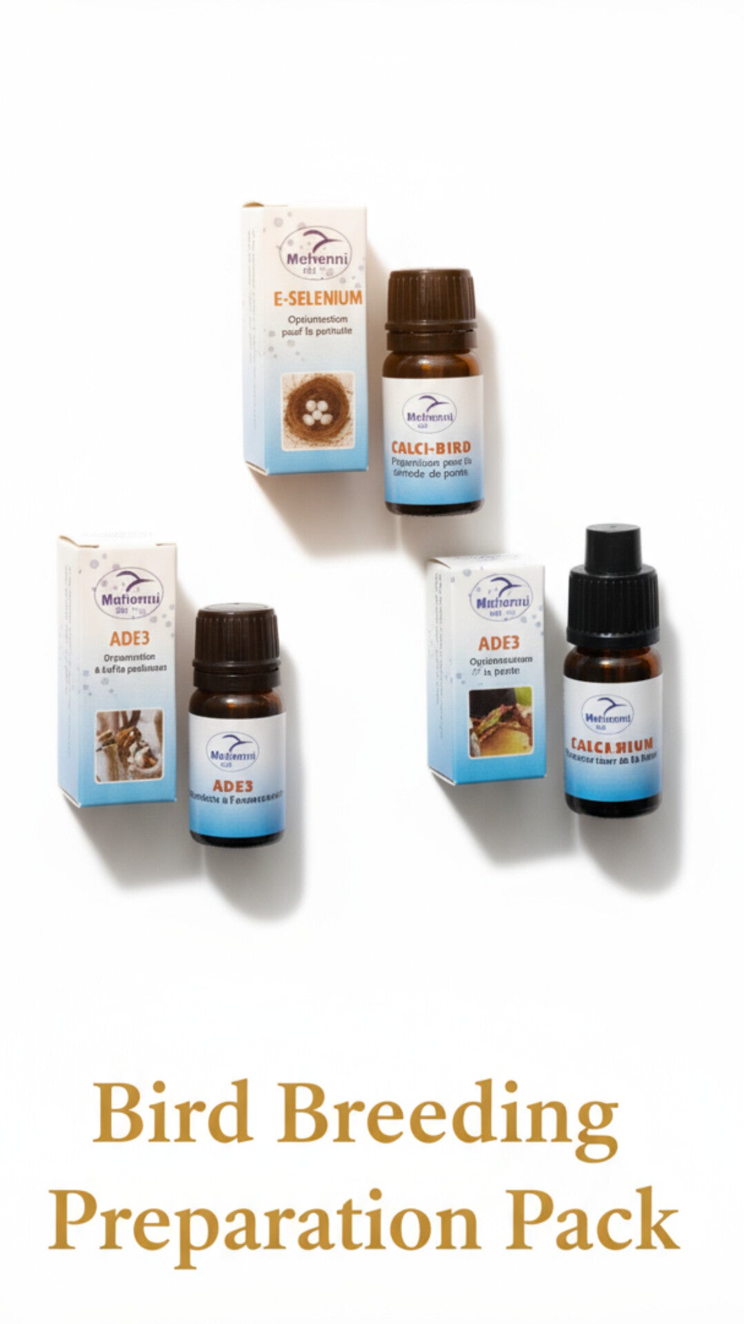 Pack Reproduction: ADE3 + E Selenium + CalciBird :باك انتاج الطيور