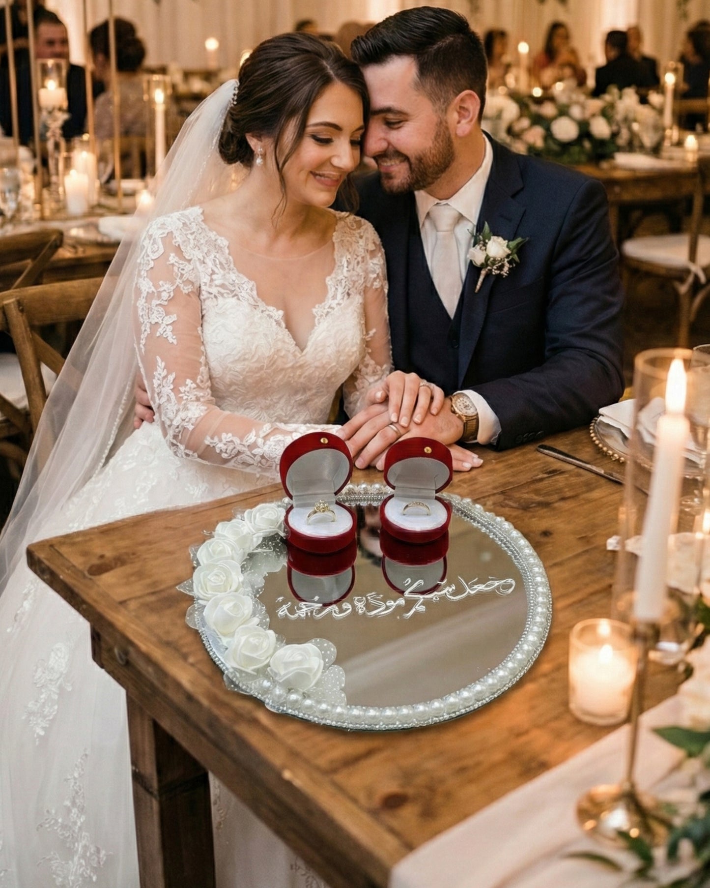 حامل الخواتم الفاخر – ترند 2026 للخطوبات والأعراس