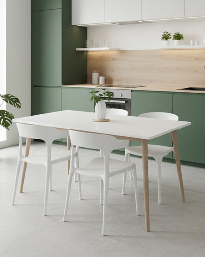 Table Éline avec Chaises Coquie – Design Moderne