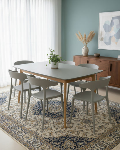 Table Éline avec Chaises Coquie – Design Moderne