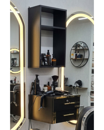 Meuble de Coiffure Professionnel – خزانة لصالونات الحلاقة (قطعتان)