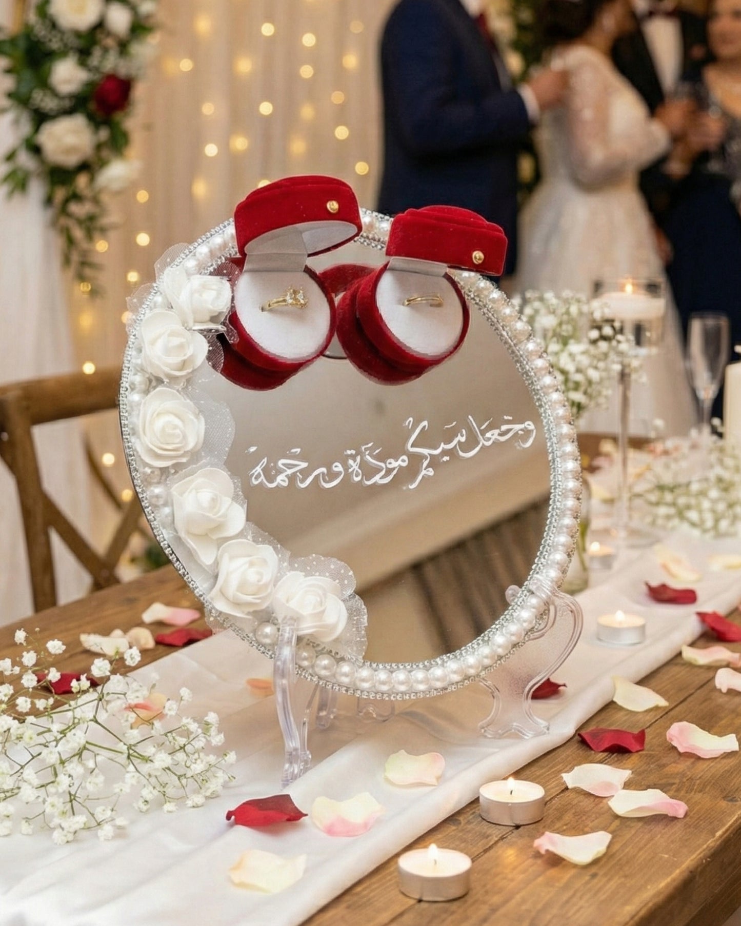 حامل الخواتم الفاخر – ترند 2026 للخطوبات والأعراس