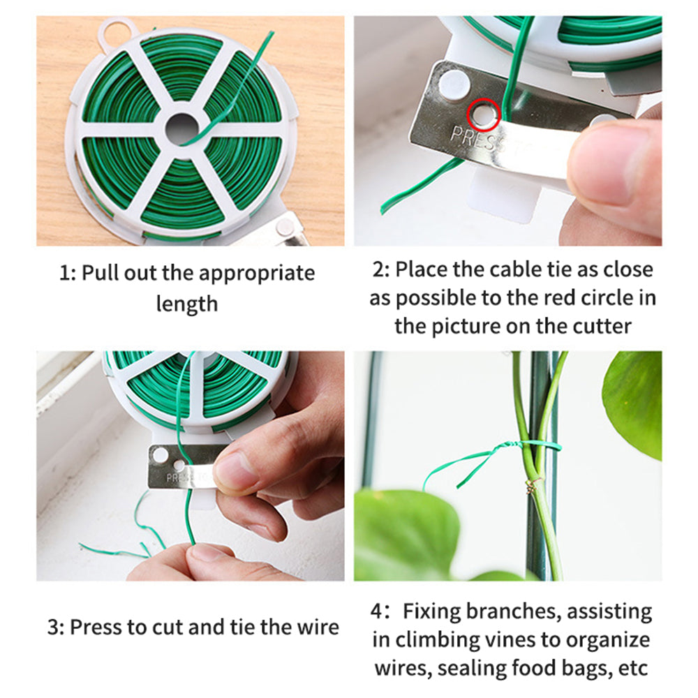 سلك تثبيت فولاذي مع بلاستيك مقوى – 30م