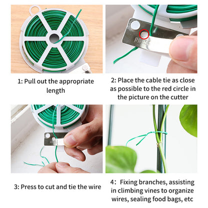 سلك تثبيت فولاذي مع بلاستيك مقوى – 30م